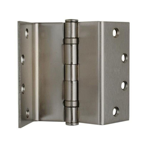 Stanley Security F24831226D 3-1/2" Steel Full Mortise Standard Weight Swing Clear Hinge for Square Edge Doors # 054505 Satin Chrome Finish